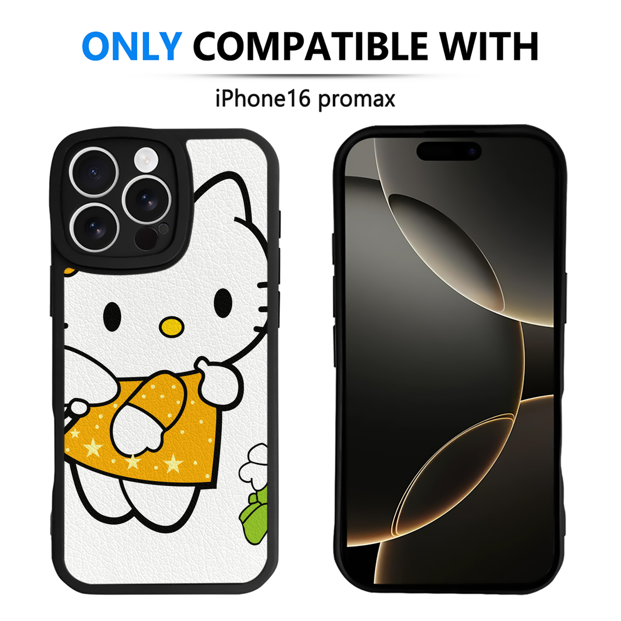 （画像用） Hello Kitty ハローキティ 【iPhone 16シリーズ対応】シリコンスマホケース（レザー調） 材質：シリコン